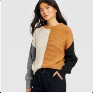 NWT A New Day  Color Block Sweater